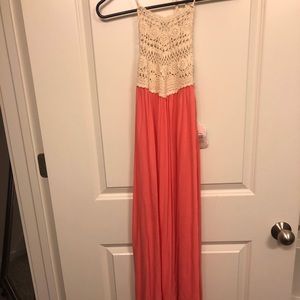 Altar’d State Long orange dress NEW WITH TAGS